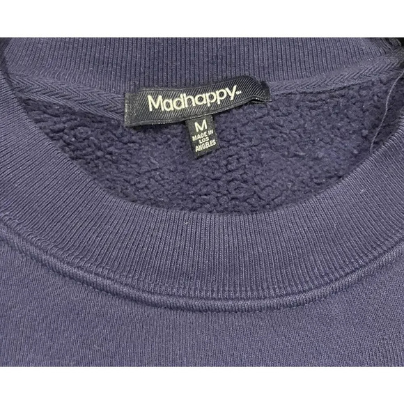 Madhappy Crew Neck Sweatshirt Size M Rare Local Optimist Club Navy Blue - Picture 8 of 9